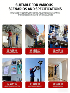 Plataforma Elevatória Elétrica Dobrável 2M 6M 12M, Andaime Elétrico Automático Móvel Dobrável com Rodas - Product Image 3