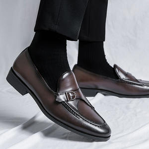 Nouvelles chaussures habillées en cuir décontractées pour hommes de style britannique - Product Image 4
