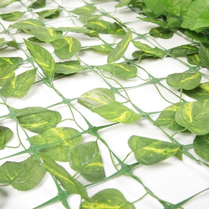 ZC 100x300cm Plastic Artificial Grass Plant Wall <strong>Trellis</strong> with Realistic Artificial <strong>Leaves</strong> Roll UV-Anti - Product Image 5