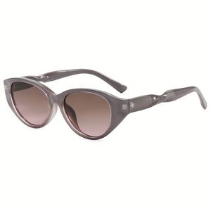 Gafas de Sol Personalizadas con Logotipo, Estilo Vintage 2025, Montura Grande para Hombre, Lentes Degradadas con Protección UV400, Patillas Retorcidas, Gafas de Sol Cat Eye para Mujer - Product Image 3