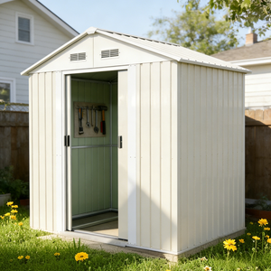 Caseta de Jardín <span class=keywords><strong>para</strong></span> Exteriores, de Acero Galvanizado, Resistente al Agua, Anticorrosiva, Ecológica, Fácil de Montar, Capacidad Personalizable - Product Image 3