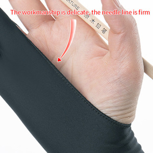 Gants antidérapants à deux doigts Dongfanghong pour <span class=keywords><strong>dessin</strong></span>, art numérique, <span class=keywords><strong>tablette</strong></span> graphique personnalisée, doublure en nylon, gants de sécurité anti-bavures - Product Image 4