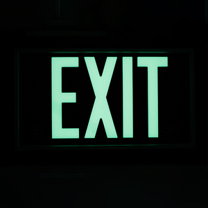 Benutzer definierte fluor zierende lumines zierende photo lu mines zierende Sicherheits symbole Glow in the Dark Signage - Product Image 2