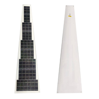 Panneau solaire flexible en forme de trapèze PERC 20V 47W, personnalisé, ETFE, possibilité de percer des trous, design le plus récent, substrat en aluminium, efficacité de 25%