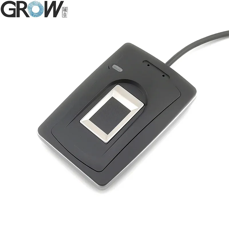 GROW R105 pemindai pembaca sidik jari kapasitif USB untuk Desktop dengan SDK Gratis