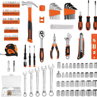 Juego de Herramientas Manuales Básicas para el Hogar con Estuche, para Mantenimiento del Hogar, Artículos Esenciales para Dormitorios y Proyectos de Bricolaje