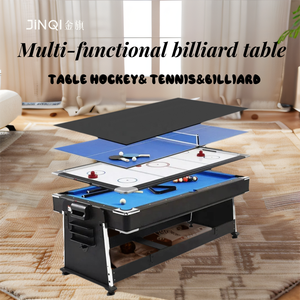 Venta Directa <span class=keywords><strong>de</strong></span> Fábrica 4 en 1 <span class=keywords><strong>Mesa</strong></span> <span class=keywords><strong>de</strong></span> <span class=keywords><strong>Billar</strong></span> Multijuegos <span class=keywords><strong>de</strong></span> 7 Pies <span class=keywords><strong>Multifuncional</strong></span> con Cubierta <span class=keywords><strong>de</strong></span> Comedor - Product Image 2