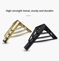 Pieds de meubles en métal de luxe modernes, robustes, en acier laminé à froid, pour canapé, armoire, meuble TV, table basse, pieds de support