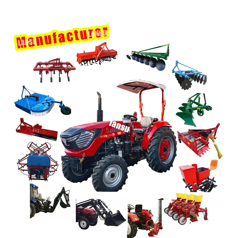 Baru Cina Traktor 25hp 254 30hp 304 404 40hp Mesin Pertanian Mini Pertanian 4*4 Traktor Mini Pertanian Traktor Pertanian Pertanian
