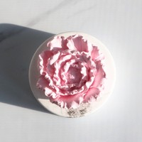 Diffuseur de parfum d'ambiance en céramique parfumée, fait main, en porcelaine, motif pivoine, pour la maison, avec huiles essentielles et bâtonnets diffuseurs