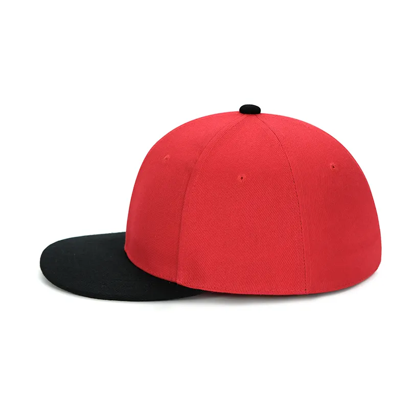 Sombreros Snapback para hombre logotipo personalizado parche metálico baile callejero sombrero de hip hop plano