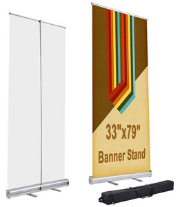 Banner Enrollable Plegable Personalizado con Marco <span class=keywords><strong>de</strong></span> Aluminio, Ligero y Portátil para <span class=keywords><strong>Ferias</strong></span> Comerciales y Publicidad en Exposiciones - Product Image 1