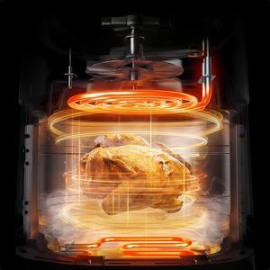 Nouvelle <span class=keywords><strong>Friteuse</strong></span> à Air Visuelle avec Fenêtre, 8L <span class=keywords><strong>XXL</strong></span> Taille Familiale, Éléments Chauffants, Écran Tactile Numérique, Four à Air avec Minuteur - Product Image 6