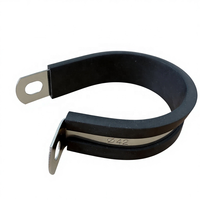 Collier de serrage à vis sans fin doublé EPDM en acier inoxydable 304, bande de 12 mm et 15 mm, étanchéité à 360 degrés, protège le tuyau en silicone contre l'extrusion