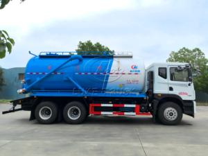 Dongfeng T5 6×4 18-20CBM Septic Tank Truck, Yuchai 300HP, Powerful Vacuum Suction for <b>Sludge</b> & Fecal Waste, Export Customization - Product Image 2