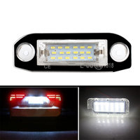 Luz LED blanca para coche, luces de matrícula sin errores para Volvo S80 XC90 S40 V60 XC60 S60 C70 V50 XC70 V70, luces LED de etiqueta