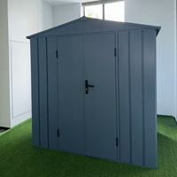Cobertizo de jardín de verano galvanizado de aluminio lujoso elegante con puertas dobles Varios colores Fácil montaje de almacenamiento al aire libre