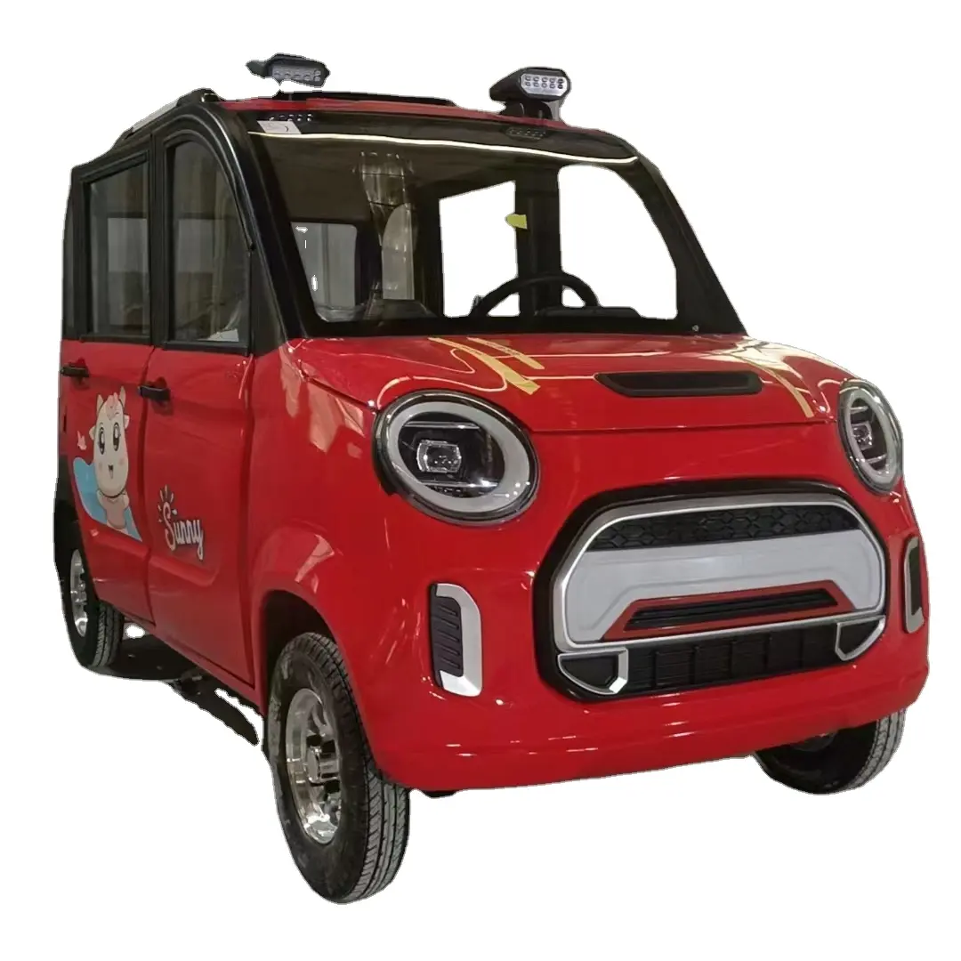 Mais barato da China mini bonito puro elétrico nova energia adulto carro de quatro lugares, o fresco dragão gato modelo de baixa velocidade, novo especial desi