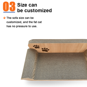 Harga pabrik Mewah Ramah Lingkungan desain <span class=keywords><strong>Sofa</strong></span> kucing tahan gores papan kardus kucing <span class=keywords><strong>Sofa</strong></span> goresan - Product Image 5
