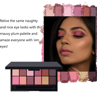 Vendeur personnalisé 12 couleurs violet longue durée ombre à paupières mat miroitant maquillage cosmétiques hautement pigmenté rose fard à paupières Palette