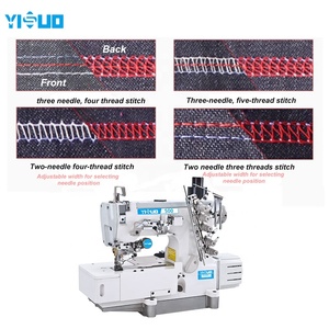 Máquina de Coser Computarizada de Triple Aguja y Cinco Hilos YS-500D, de Puntada Interlock y Lock Stitch, de Cama Plana, Nueva, con Motor de Accionamiento Directo - Product Image 4