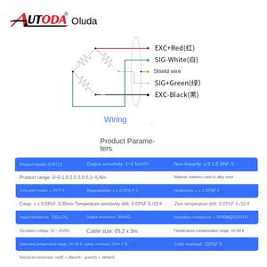 Датчик динамического крутящего момента Ouluda AT8711, измеритель силы затяжки и вращения, измерение силы в двух направлениях (плюс/минус), точность 0.03% - Product Image 3