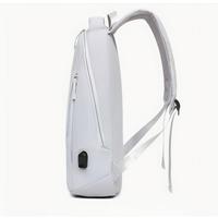 Sac à dos pour ordinateur portable unisexe minimaliste antivol, sac à dos de voyage décontracté avec interface de charge USB