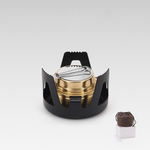 Réchaud à alcool liquide portable ultra-léger pour l'extérieur <span class=keywords><strong>Mini</strong></span> réchaud à blocs solides pour la pêche Théière à eau bouillante Réchaud de cuisson - Product Image 1