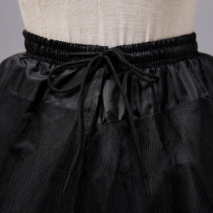 Camicia da regina di alta qualità piccola <span class=keywords><strong>sottoveste</strong></span> <span class=keywords><strong>nera</strong></span> corta per i bambini vestono le donne <span class=keywords><strong>sottoveste</strong></span> senza accessorio del vestito dell'osso - Product Image 3