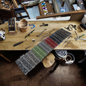 Telas de Lujo al por Mayor con Diseño de Espiga en Relieve, Jacquard, Tweed, Lana/Poliéster, Tejido de Sarga con Patrón Teñido para Ropa - Product Image 2