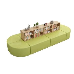 Modular S Shaped <b>Sofa</b> Bookshelf With Curved Design For Reading And Relaxation Corner Freestanding Bookcase YY111304 - Product Image 5
