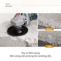 Disque de meulage diamanté en forme de losange 4''/4,5'' pour béton, maçonnerie, marbre – Outil abrasif de découpe et de polissage
