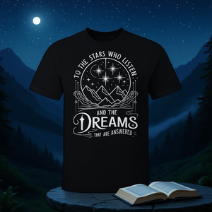 T-shirt pour les lecteurs de livres fantastiques, To Stars Who Listen - Product Image 3
