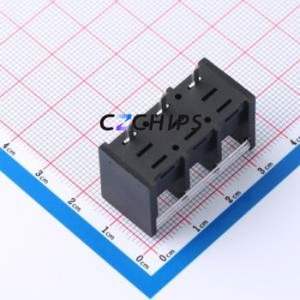 DBT40S-9.5-3P-BK-P Barrier Terminal Block P=9.5mm Connector ( Pitch: 9.5mm )( Rated Current: 20A )( Rated Voltage: 300V ) - Product Image 2