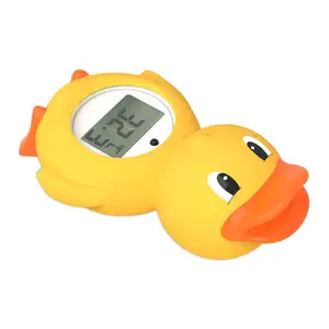 Термометр для детской ванны со светодиодным дисплеем и предупреждением о температуре, цифровой Комнатный термометр по Фаренгейту, термометр для температуры воды