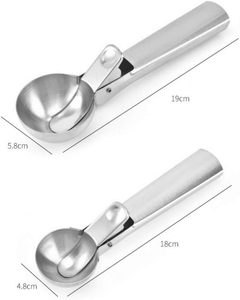 Cuillère à glace populaire et écologique avec déclencheur, en acier inoxydable épaissi, pour fruits et melon - Product Image 3
