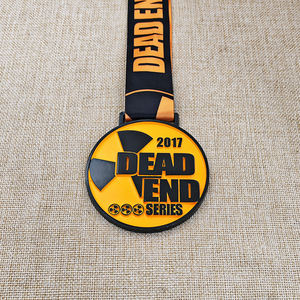 Médaille de graduation académique 3D personnalisable, prix de l'école pour le <span class=keywords><strong>valedictorian</strong></span>, ruban, alliage de zinc, plaqué or/argent/bronze, durable - Product Image 6