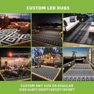 שטיח שטיח עמיד למים שטיח חיצוני עמיד למים עבור חצר חצר אחורית מרפסת פיקניק החוף עצירות rv - Product Image 2