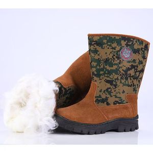 Botas de Nieve de Lana para Hombre, de Caña Alta, con Suela de Goma Gruesa Antideslizante, Cálidas para Invierno - Product Image 4