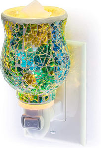 Diffuseur de cire en céramique mosaïque personnalisable, veilleuse murale à brancher, chauffe-bougie parfumée pour aromathérapie, achat en gros pour usage domestique - Product Image 4