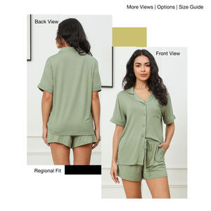 <span class=keywords><strong>Ensemble</strong></span> <span class=keywords><strong>de</strong></span> pyjama 2 pièces en jersey uni et simple <span class=keywords><strong>pour</strong></span> femme, taille élastique, grande taille, <span class=keywords><strong>pour</strong></span> l'été, tenue <span class=keywords><strong>de</strong></span> demoiselle d'honneur, cadeau <span class=keywords><strong>de</strong></span> mariage, vêtements <span class=keywords><strong>de</strong></span> détente - Product Image 2