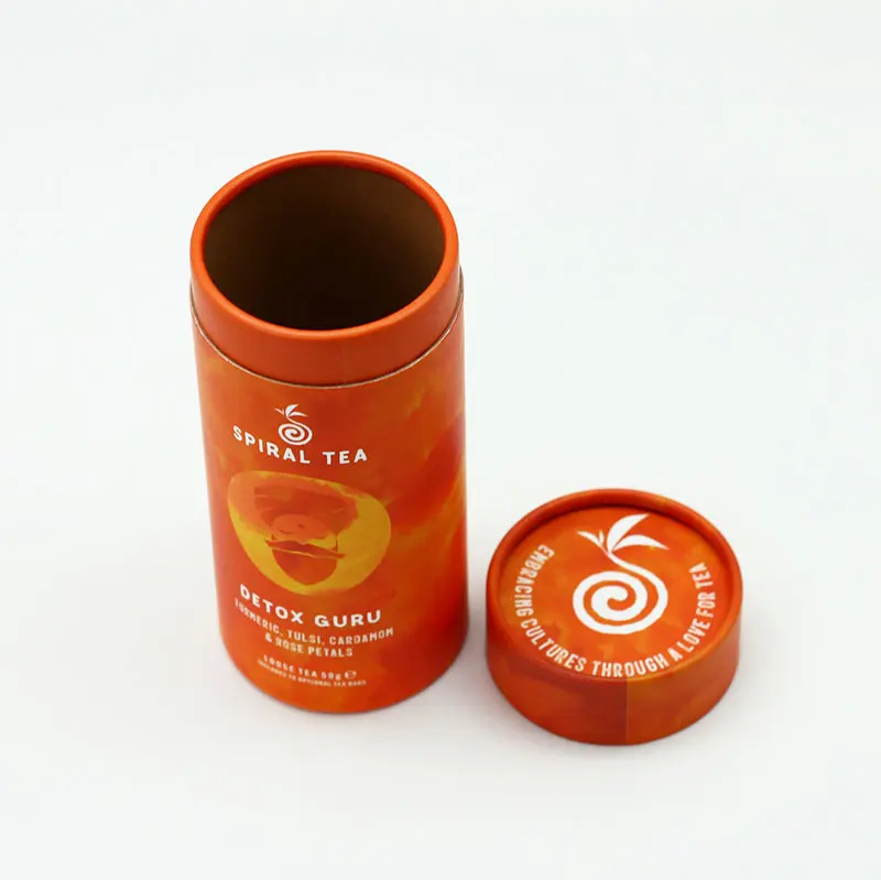 Wholesale High Quality Cylinder Tea Cosmetic Packaging Cardboard Round Paper Tube With Custom Design