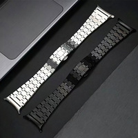 AP Metall-Armbänder für Samsung Galaxy Watch 8/9 Band 40mm 44mm/8 Classic 46mm, Stilvolles Edelstahl-Armband für Damen