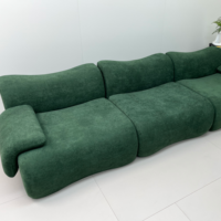 Nouveaux produits personnalisés Canapé en tissu Canapé villa 3 places combiné modulaire Canapé compressé sans cadre pour le salon