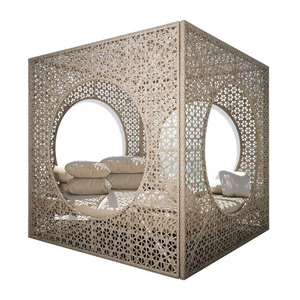 Lit de repos de luxe en rotin synthétique pour extérieur, mobilier de <span class=keywords><strong>jardin</strong></span>, mobilier de piscine, Skyline Moonlight, à vendre - Product Image 6