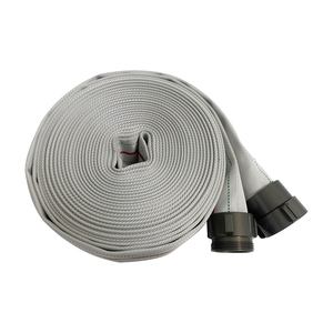 Tuyau <span class=keywords><strong>d</strong></span>'incendie haute pression 16 bars en toile polyester PVC blanc, tube épais de 3 pouces - Product Image 2