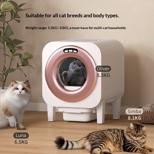 Nueva Caja de Arena Inteligente <span class=keywords><strong>para</strong></span> <span class=keywords><strong>Gatos</strong></span> con Sensor Infrarrojo, Bajo Ruido, Aire Fresco Externo, Autolimpieza, Gran Capacidad y Protección Anti-Pellizcos - Product Image 5