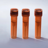 Flacons cryogéniques pour cellules de 0,5 ml, 15 ml, 20 ml, 50 ml avec capuchon codé par couleur, tube de stockage cryogénique conique rond avec joint annulaire pour la congélation