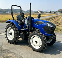 Tracteur agricole miniature automatique 4x4 de 50 CV, tracteur compact pour ferme, personnalisable avec cabine d'opérateur et pompe