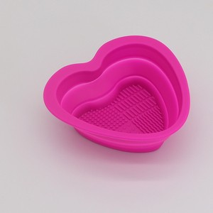 Tapis de nettoyage pliable en silicone pour pinceaux de maquillage, outil de beauté pour le lavage des éponges et des houppettes, usage domestique - Product Image 4